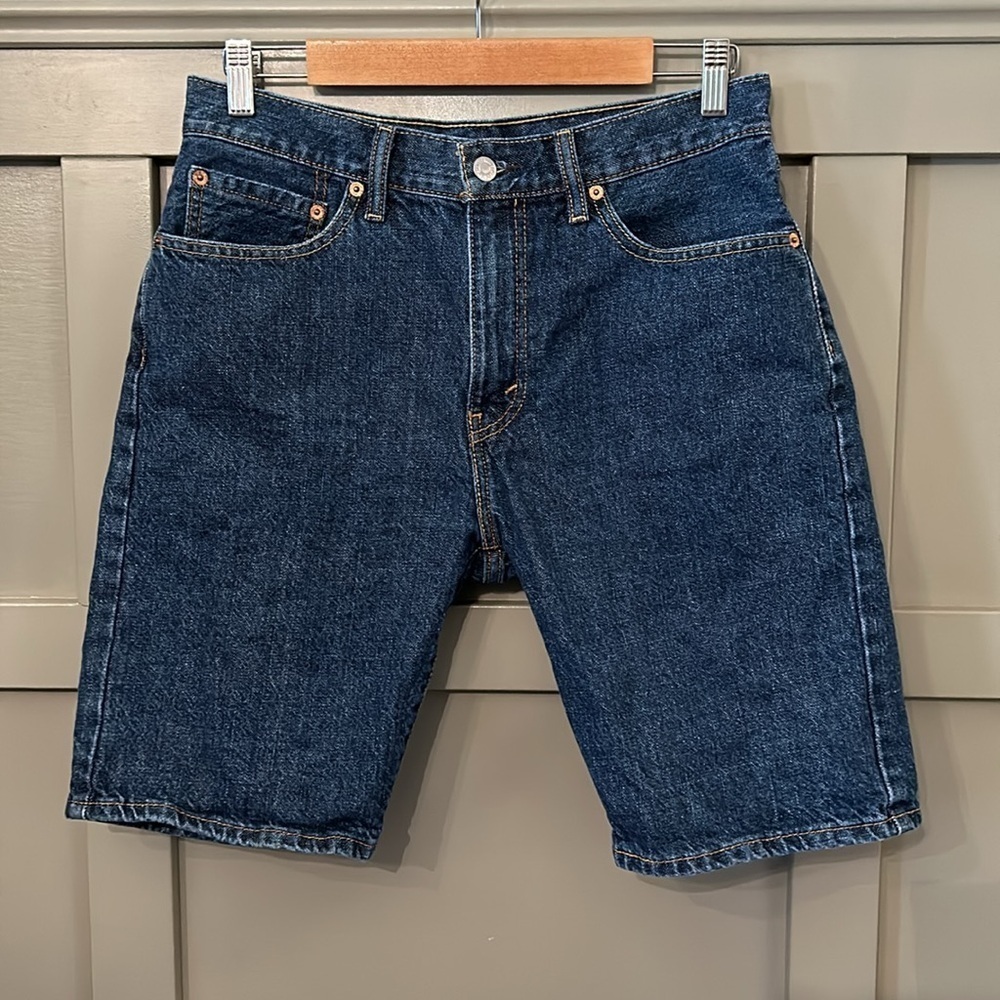 Levi’s 505 Denim Jean Shorts Cotton Dark Wash Size 32